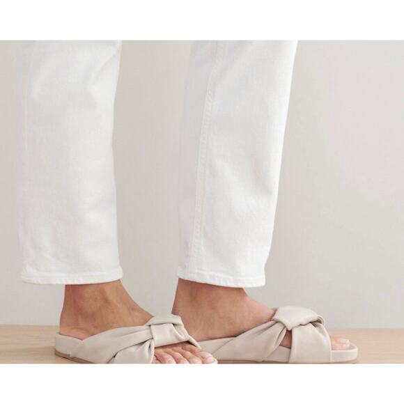 Jenni Kayne Leather Knot Sandal Cream Quite Luxury Size 39 9 Resort Beach - Picture 4 of 8